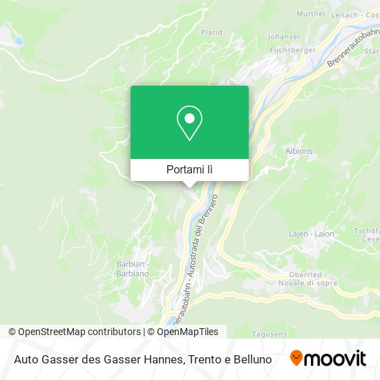 Mappa Auto Gasser des Gasser Hannes