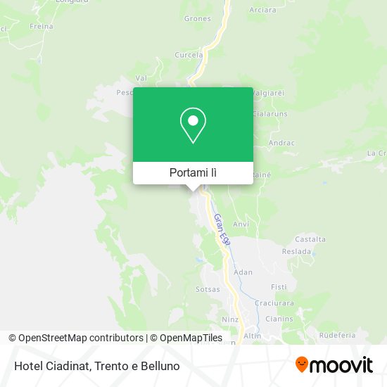 Mappa Hotel Ciadinat