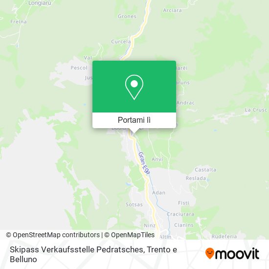 Mappa Skipass Verkaufsstelle Pedratsches