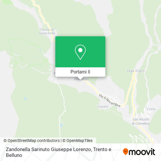 Mappa Zandonella Sarinuto Giuseppe Lorenzo