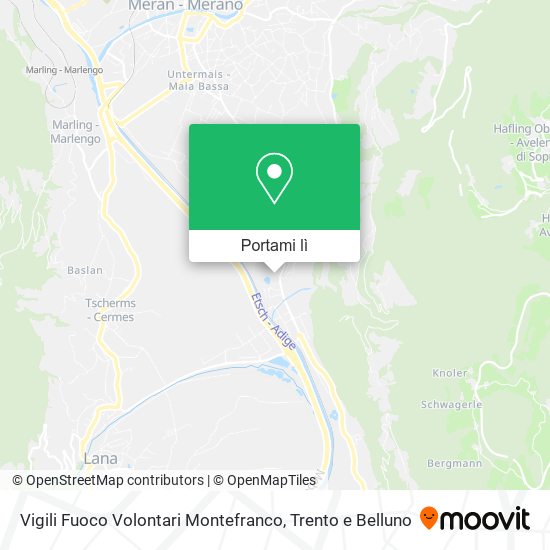 Mappa Vigili Fuoco Volontari Montefranco