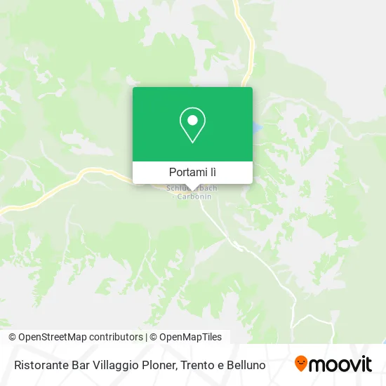 Mappa Ristorante Bar Villaggio Ploner