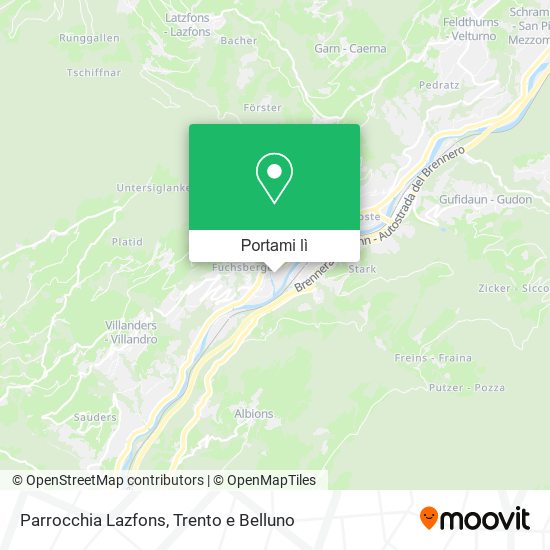 Mappa Parrocchia Lazfons
