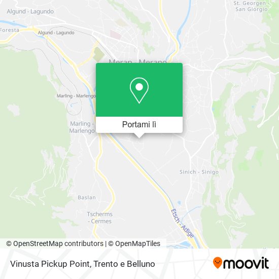 Mappa Vinusta Pickup Point
