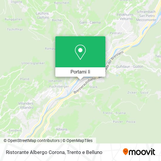 Mappa Ristorante Albergo Corona