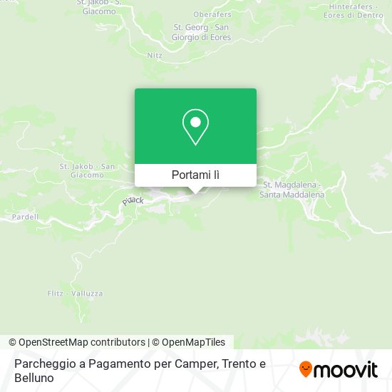 Mappa Parcheggio a Pagamento per Camper