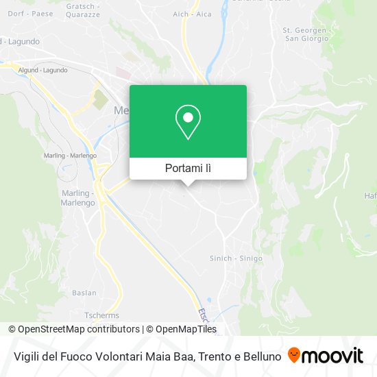 Mappa Vigili del Fuoco Volontari Maia Baa