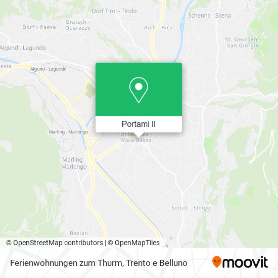 Mappa Ferienwohnungen zum Thurm