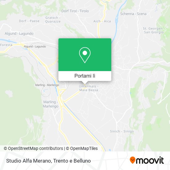 Mappa Studio Alfa Merano