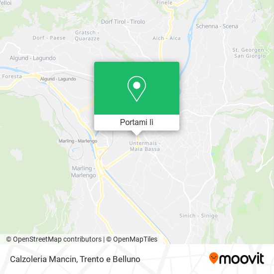 Mappa Calzoleria Mancin