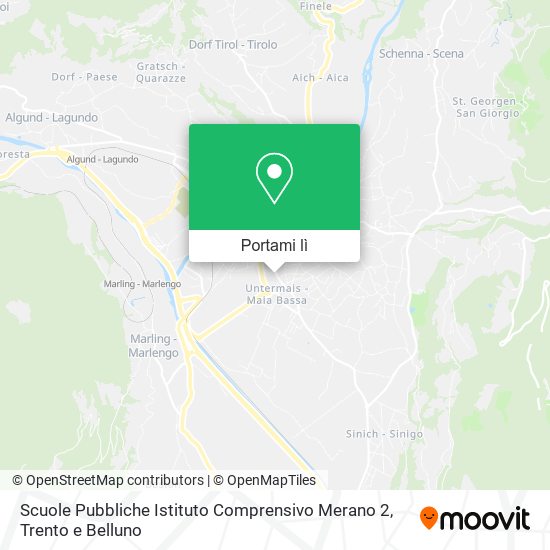 Mappa Scuole Pubbliche Istituto Comprensivo Merano 2