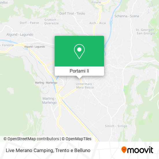 Mappa Live Merano Camping
