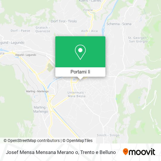 Mappa Josef Mensa Mensana Merano o