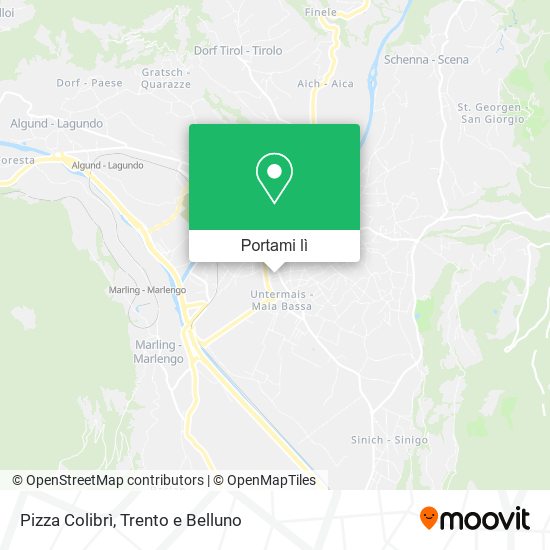 Mappa Pizza Colibrì