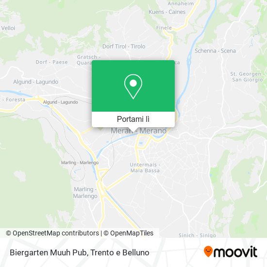 Mappa Biergarten Muuh Pub