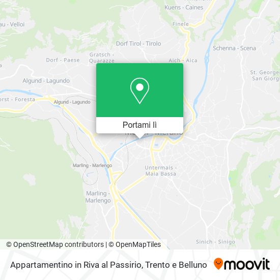 Mappa Appartamentino in Riva al Passirio