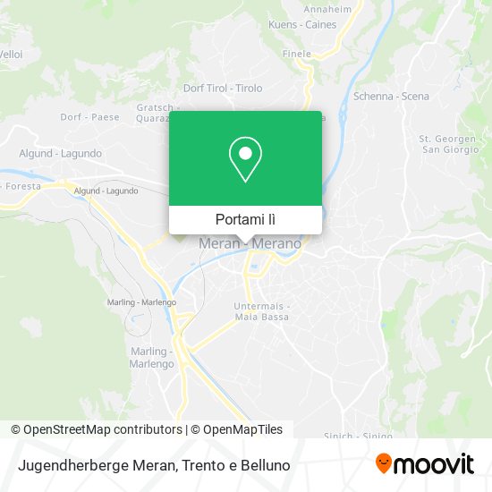 Mappa Jugendherberge Meran