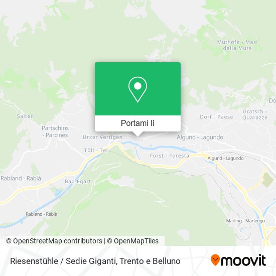 Mappa Riesenstühle / Sedie Giganti