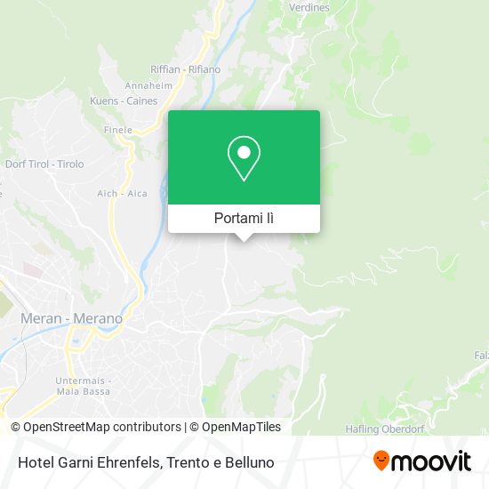 Mappa Hotel Garni Ehrenfels