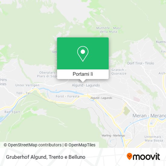Mappa Gruberhof Algund