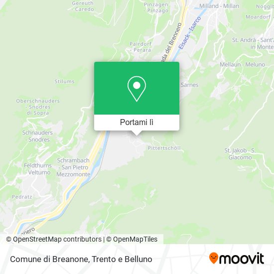 Mappa Comune di Breanone