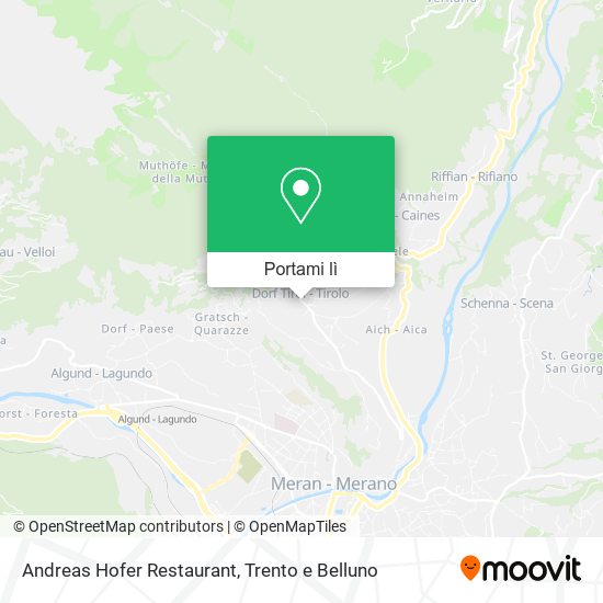 Mappa Andreas Hofer Restaurant