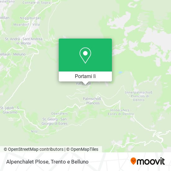 Mappa Alpenchalet Plose