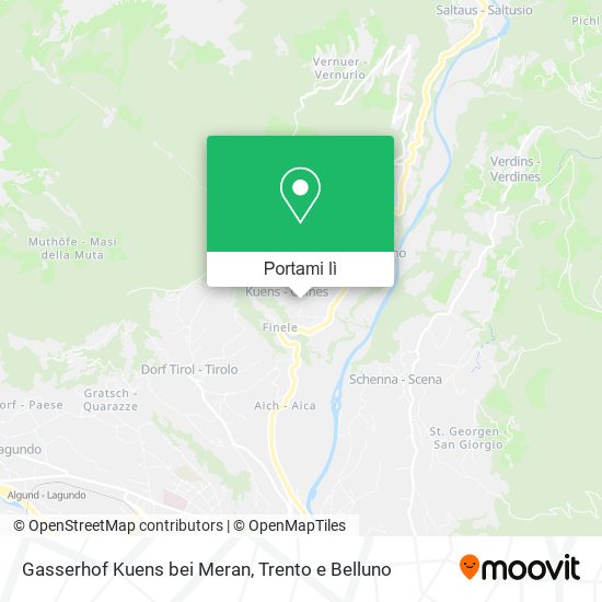 Mappa Gasserhof Kuens bei Meran