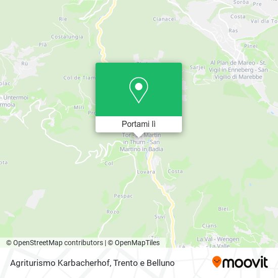 Mappa Agriturismo Karbacherhof