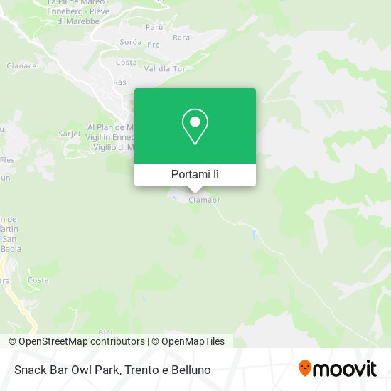 Mappa Snack Bar Owl Park
