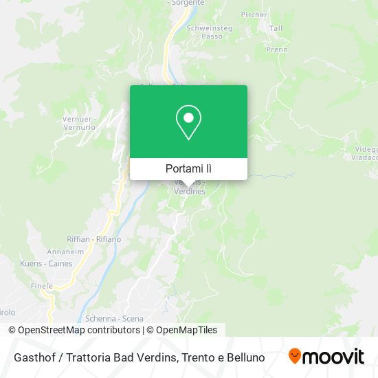 Mappa Gasthof / Trattoria Bad Verdins