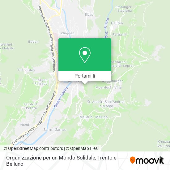 Mappa Organizzazione per un Mondo Solidale