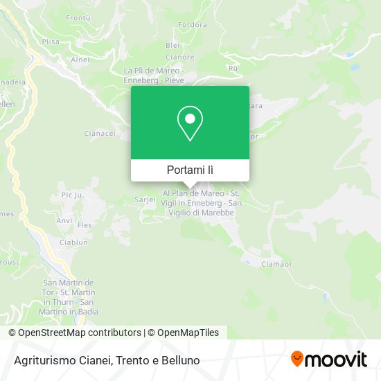 Mappa Agriturismo Cianei