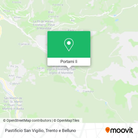 Mappa Pastificio San Vigilio