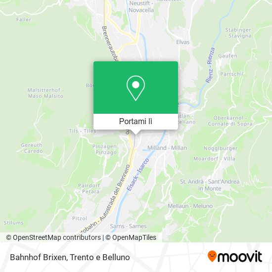Mappa Bahnhof Brixen
