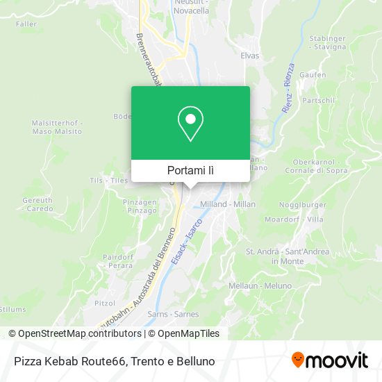 Mappa Pizza Kebab Route66