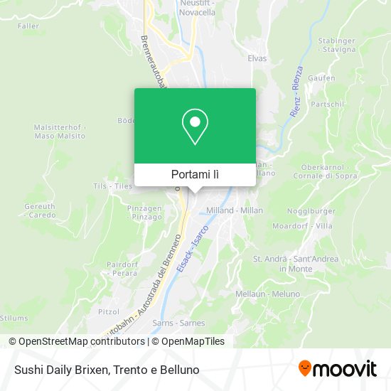 Mappa Sushi Daily Brixen