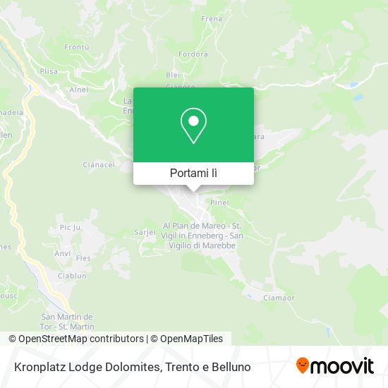 Mappa Kronplatz Lodge Dolomites
