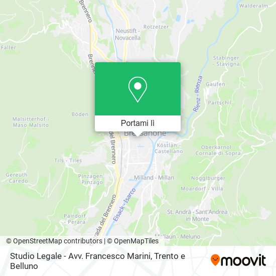Mappa Studio Legale - Avv. Francesco Marini