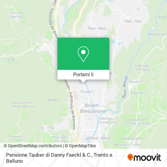 Mappa Pensione Tauber di Danny Faeckl & C.