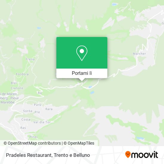 Mappa Pradeles Restaurant