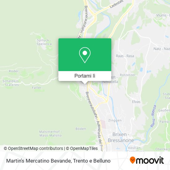 Mappa Martin's Mercatino Bevande