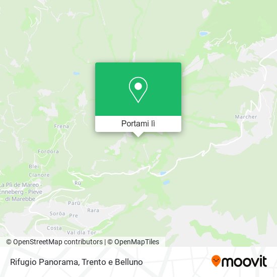 Mappa Rifugio Panorama