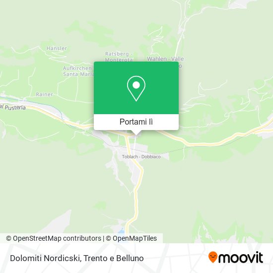 Mappa Dolomiti Nordicski