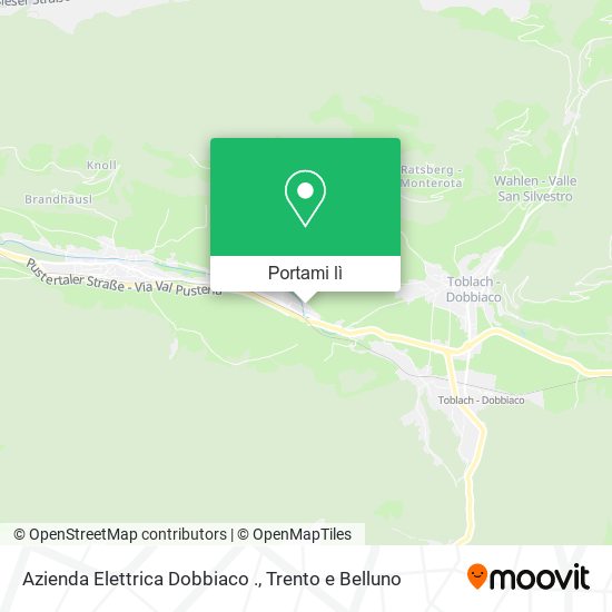 Mappa Azienda Elettrica Dobbiaco .