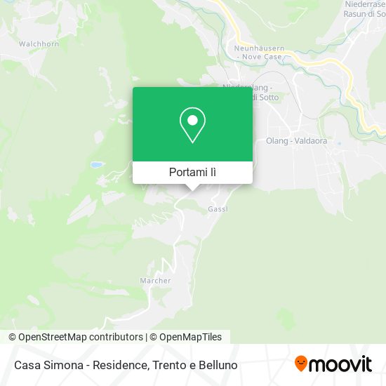 Mappa Casa Simona - Residence