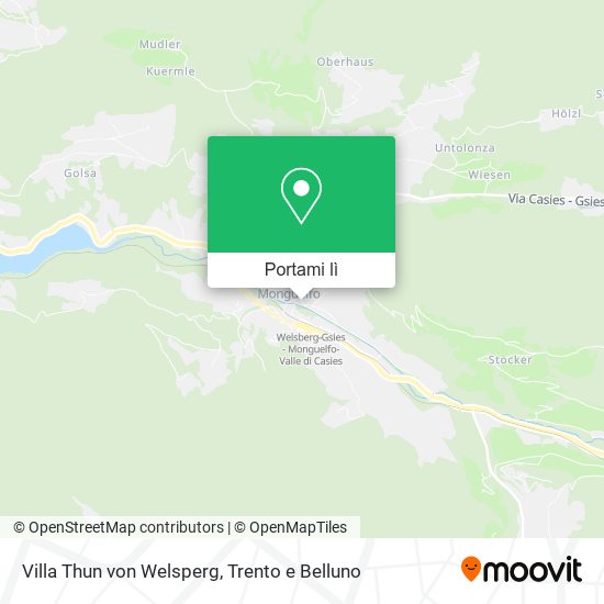 Mappa Villa Thun von Welsperg