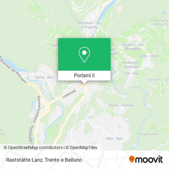 Mappa Raststätte Lanz