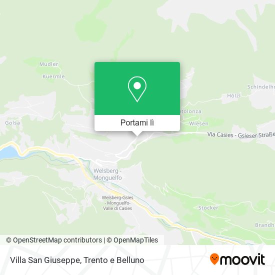 Mappa Villa San Giuseppe