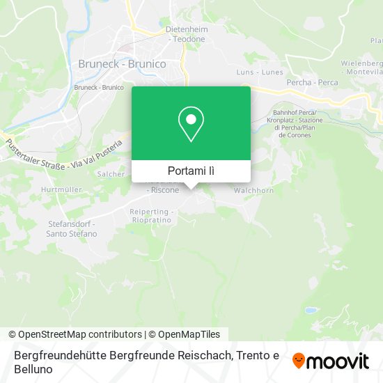 Mappa Bergfreundehütte Bergfreunde Reischach